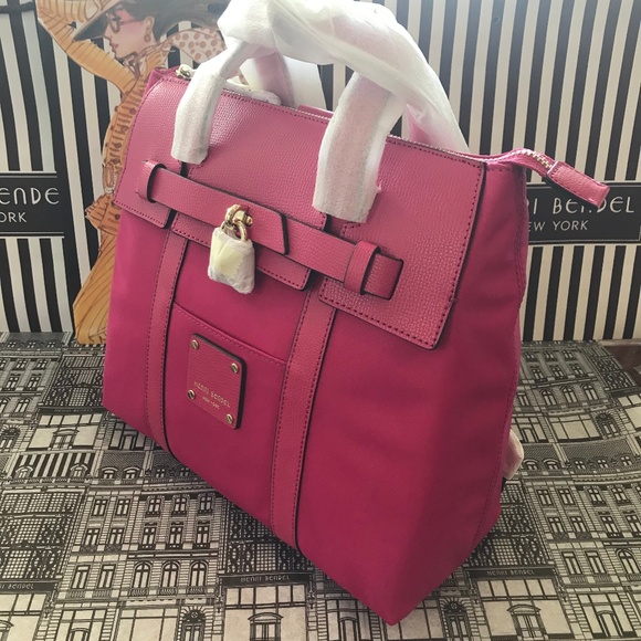 Henri Bendel Jestsetter Backpack Mini Peacock Pink - Picture 6 of 8